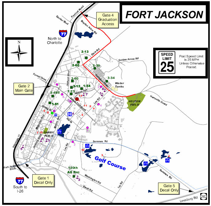 Map of graduation sites